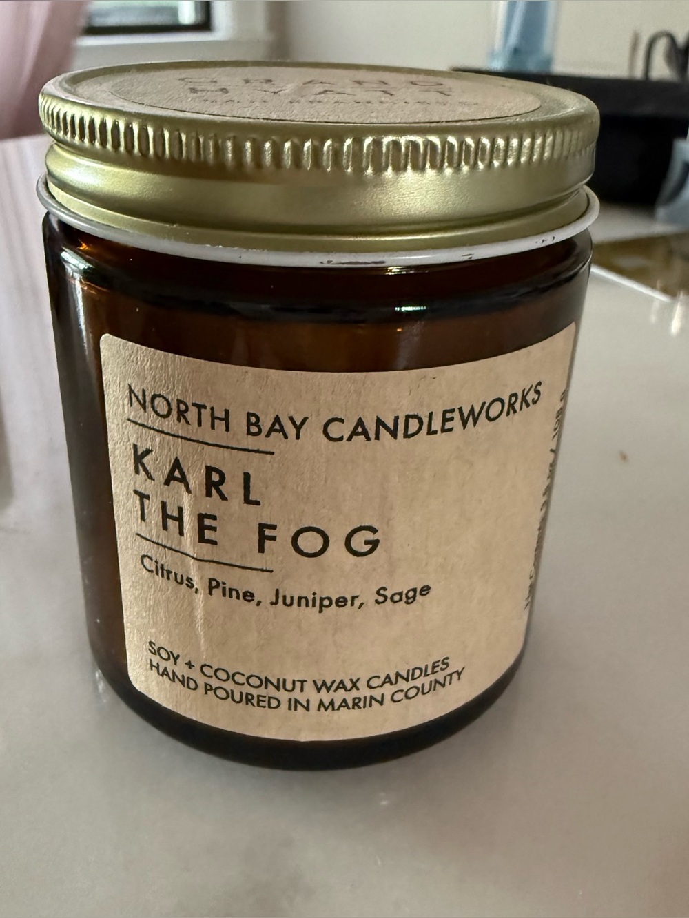 North Bay Candleworks Karl the Fog 3.8 oz NEW